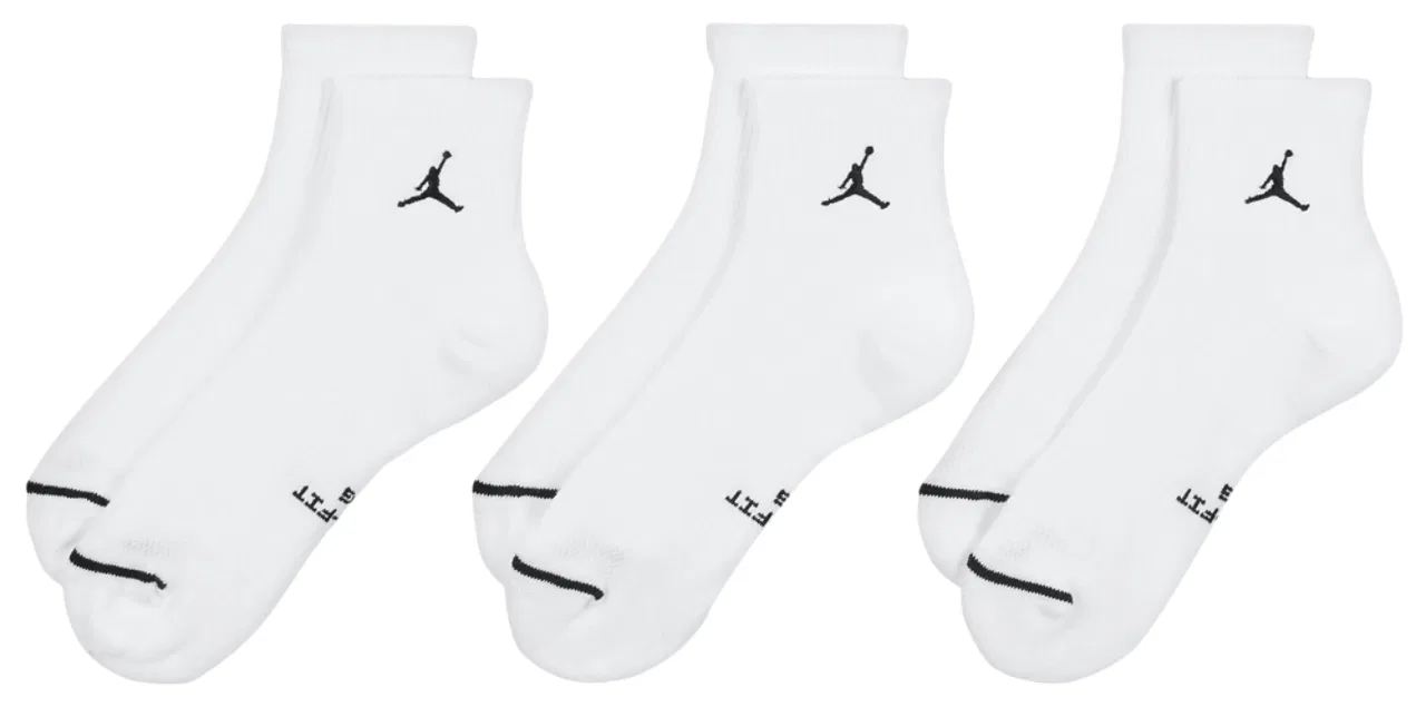 Мужские носки с технологией Dri-FIT набор из 3 пар Jordan Everyday, белый — фото 2