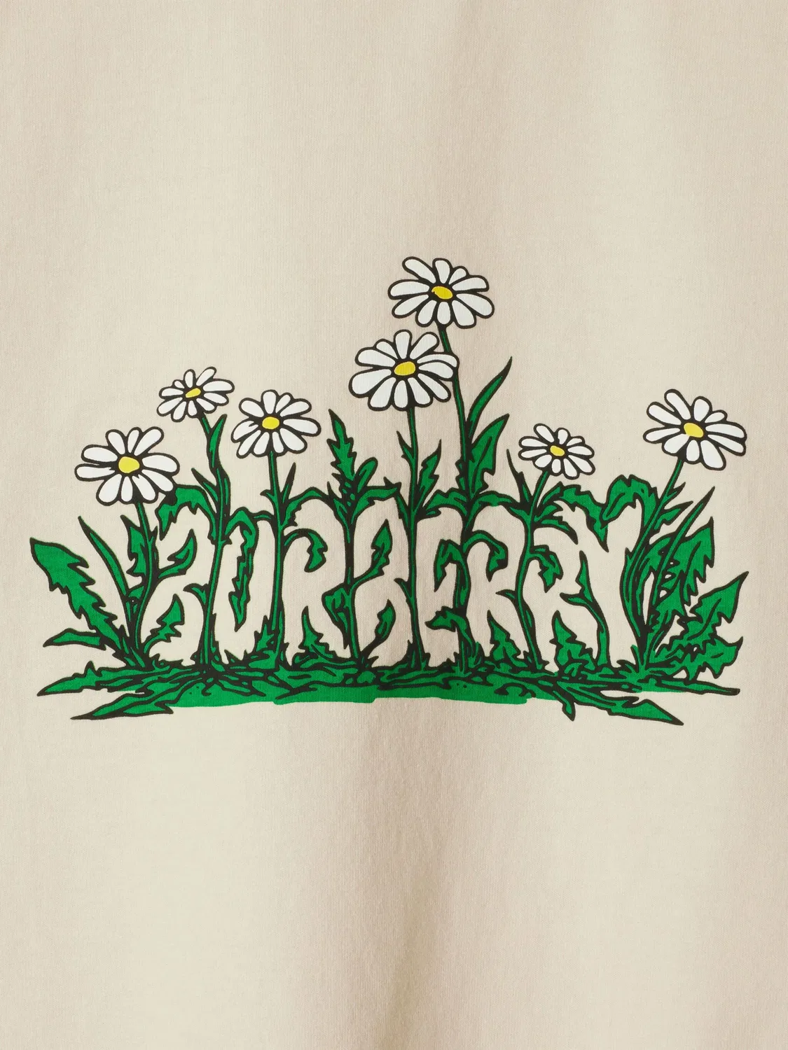 Футболка Daisy Logo из хлопка Burberry, светло-бежевый — фото 2