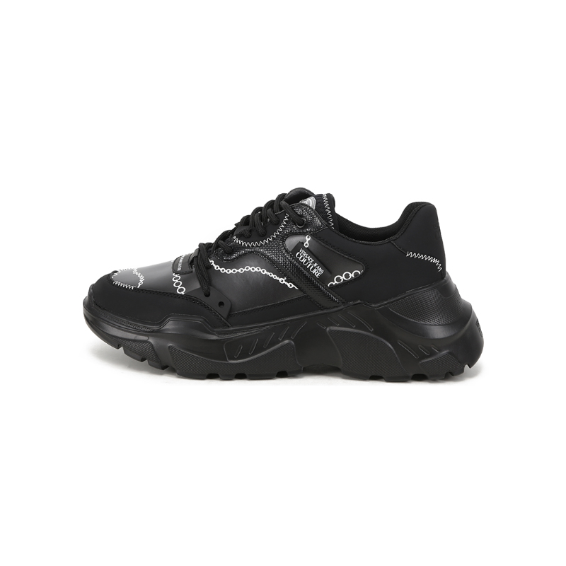 

VERSACE JEANS COUTURE Низкие повседневные кроссовки Speedtrack, черные, мужские