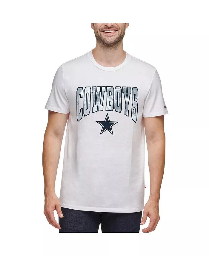 

Мужская белая футболка с вышивкой Dallas Cowboys Tommy Hilfiger