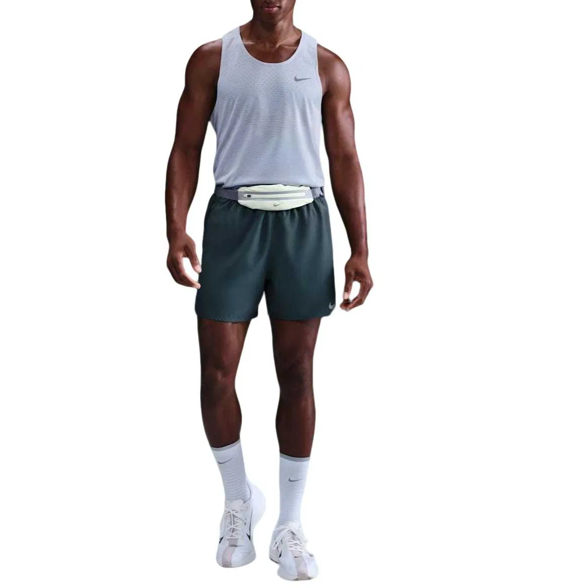 Мужская беговая майка Dri Fit Nike, Ghost Color/Briarwood Color — фото 4