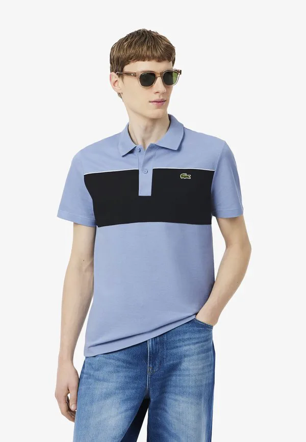 Рубашка поло Lacoste, Bleu Clair Noir Pt