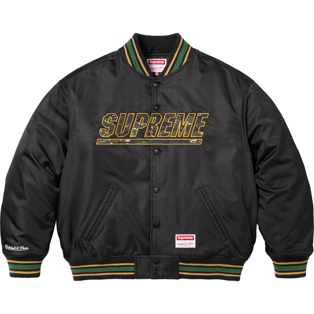 

Supreme Куртка васи с камуфляжным логотипом, Black