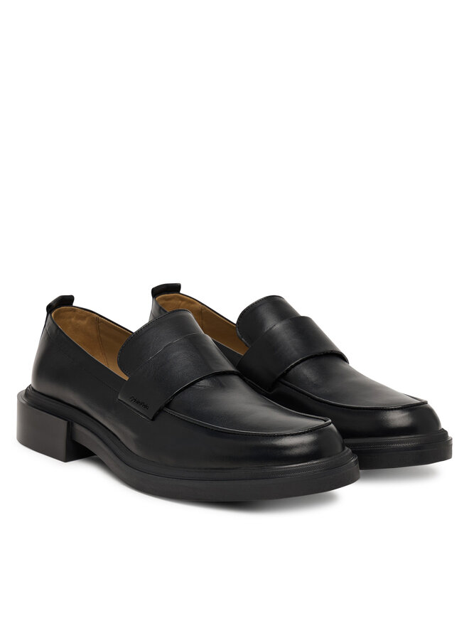 Тапочки Calvin Klein Cupped Band Loafer Lth HM0HM02065, черный — фото 2