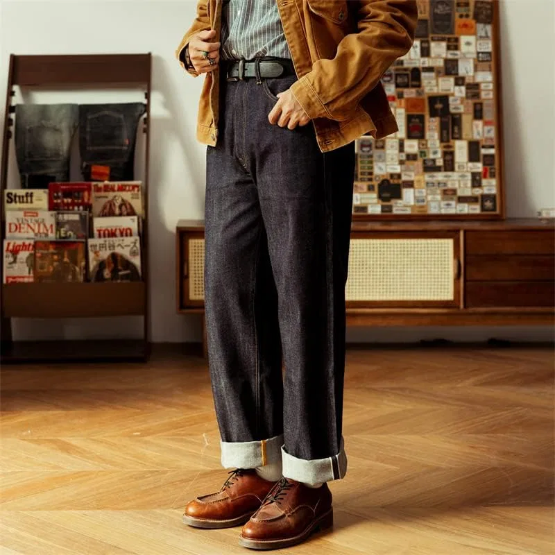 Джинсы Selvedge Denim, Red Tornado, темно-синий — фото 4