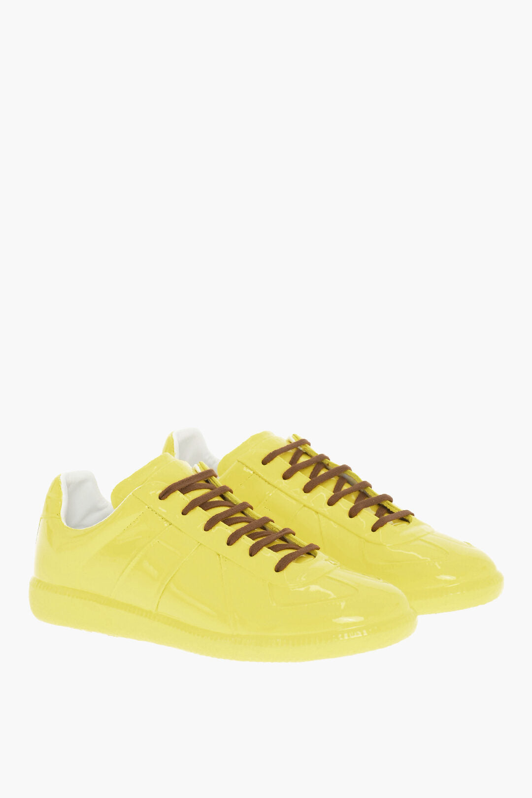 

Низкие кроссовки Maison Margiela Mm22 из лакированной кожи, желтый