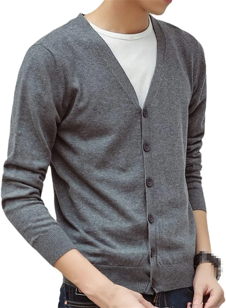 

Мужской кардиган YTR6TW V-образный вырез