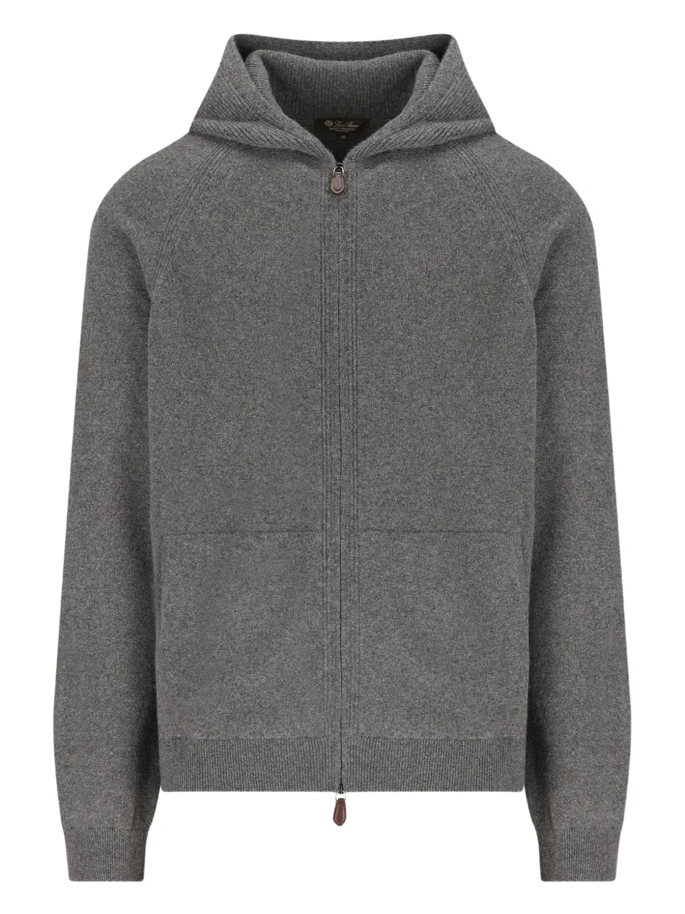 

Вязаная толстовка на молнии Loro Piana, серый