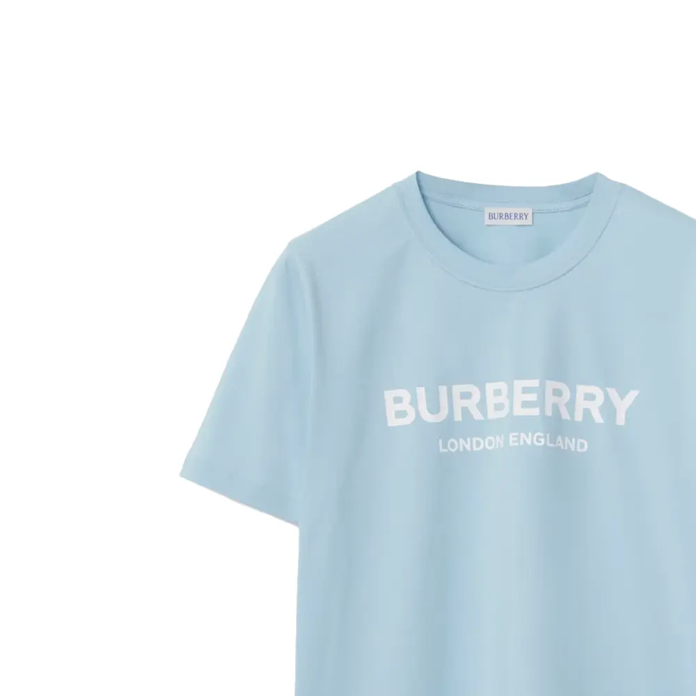 Burberry Футболка женская синяя — фото 2