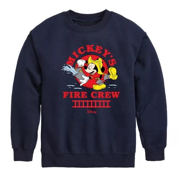 

Микки Маус флисовая толстовка для мальчиков 8-20 лет пожарной команды Disney, синий