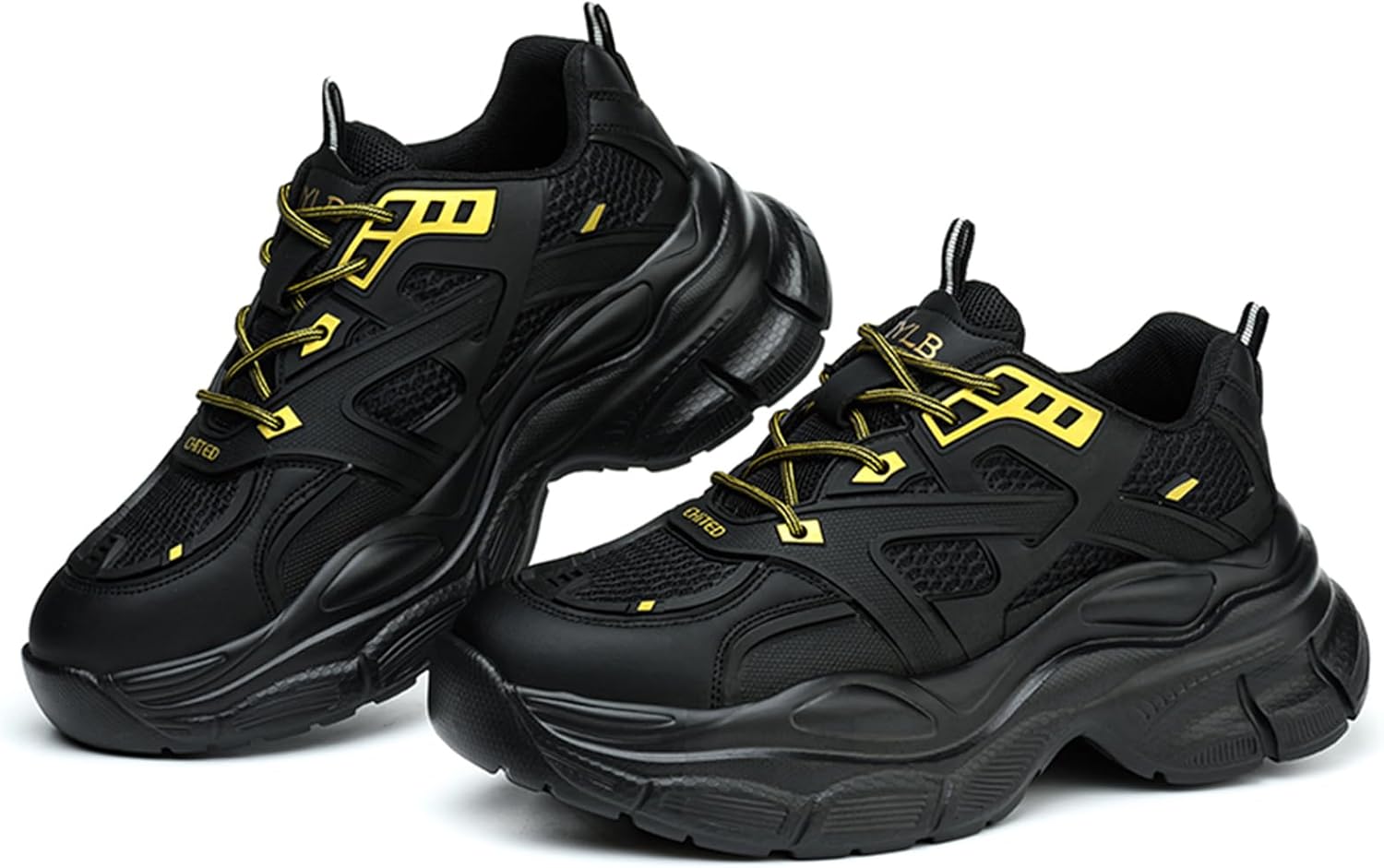 

Мужские ботинки Nutropa с металлическим носком, легкая защитная рабочая обувь, комфортные дышащие ботинки с композитным носком, противоскользящие и неразрушимые, черный