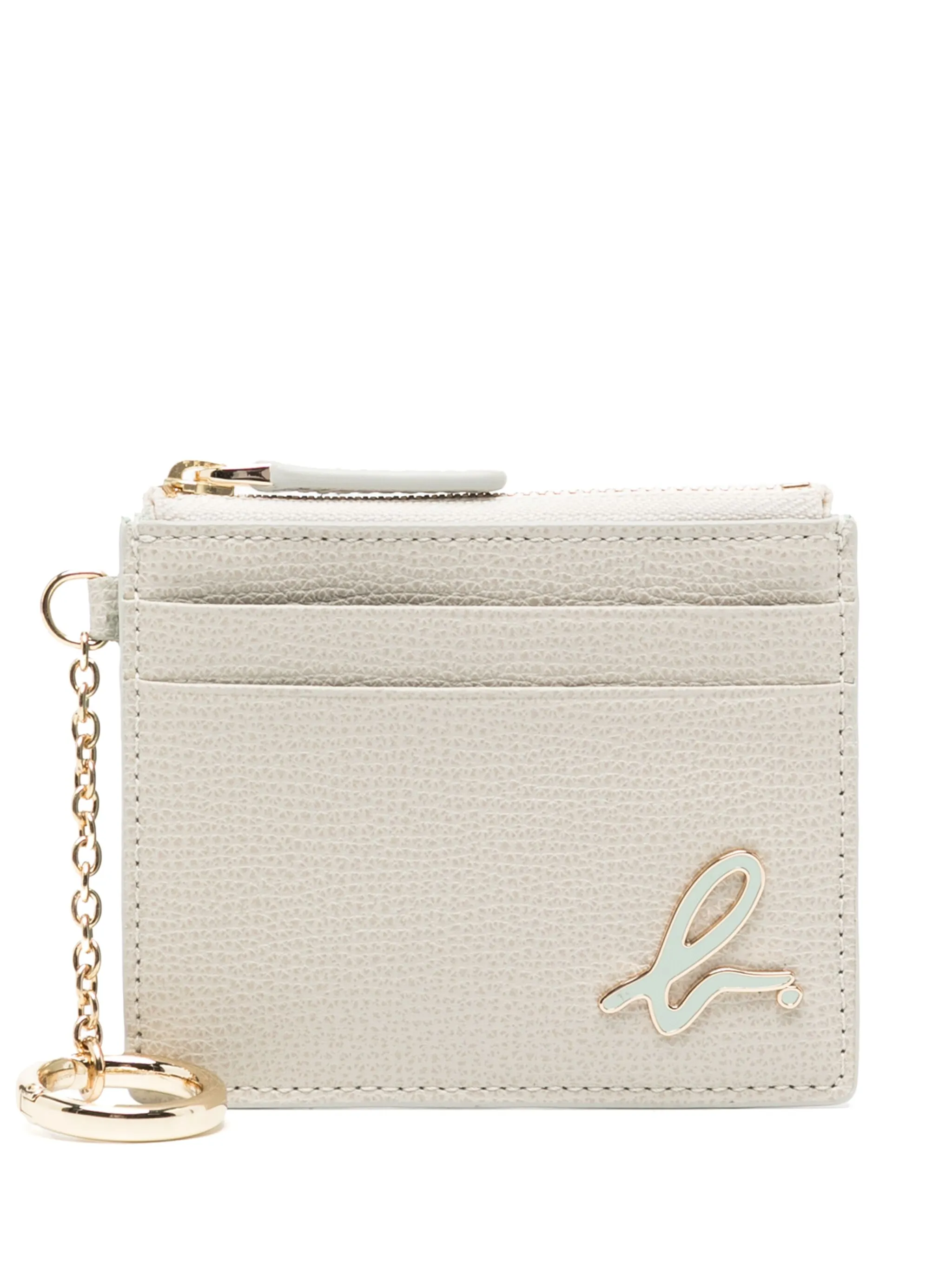 

Картхолдер с логотипом Agnès B., бежевый