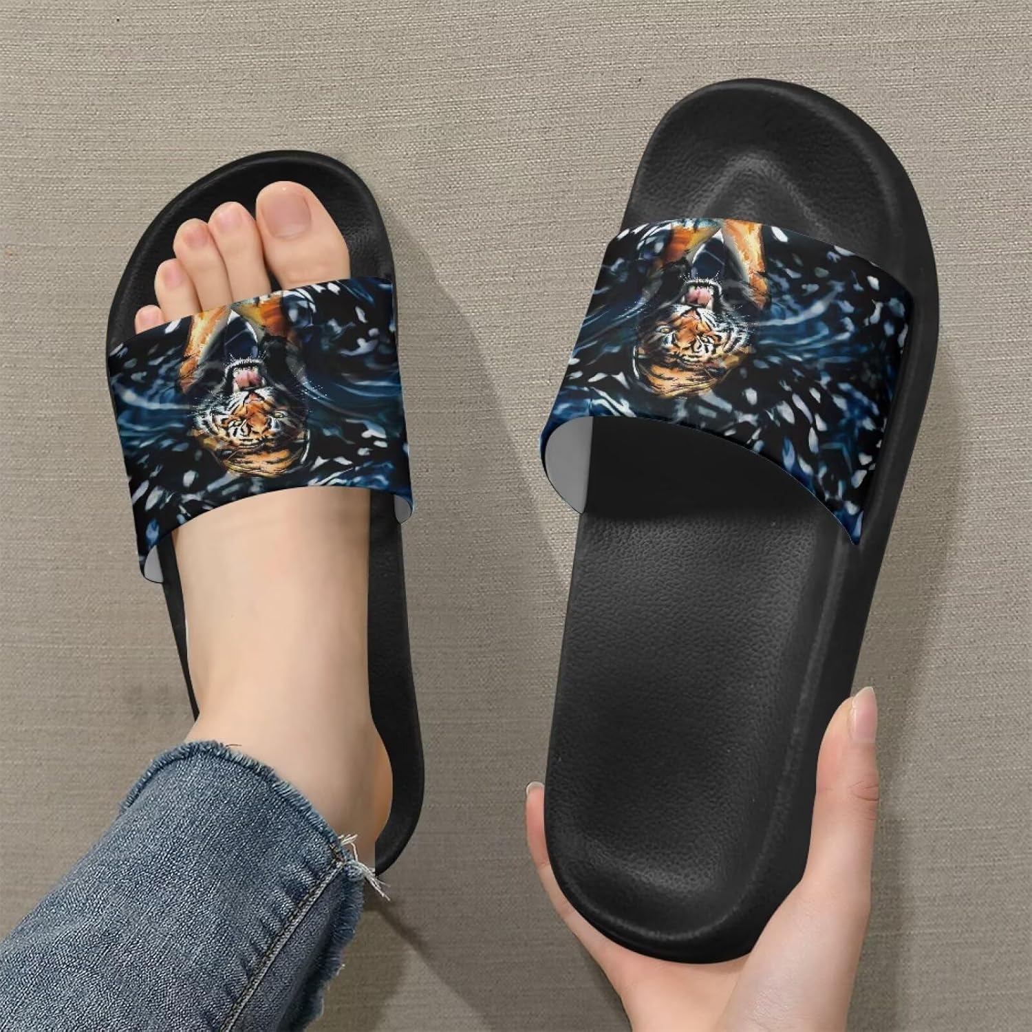 Тапочеки Jrysaedy House Slides, Ferocious Tiger — фото 3