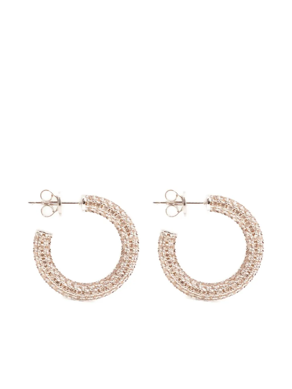 

Серьги-кольца с паве Izabel Display, серебяный