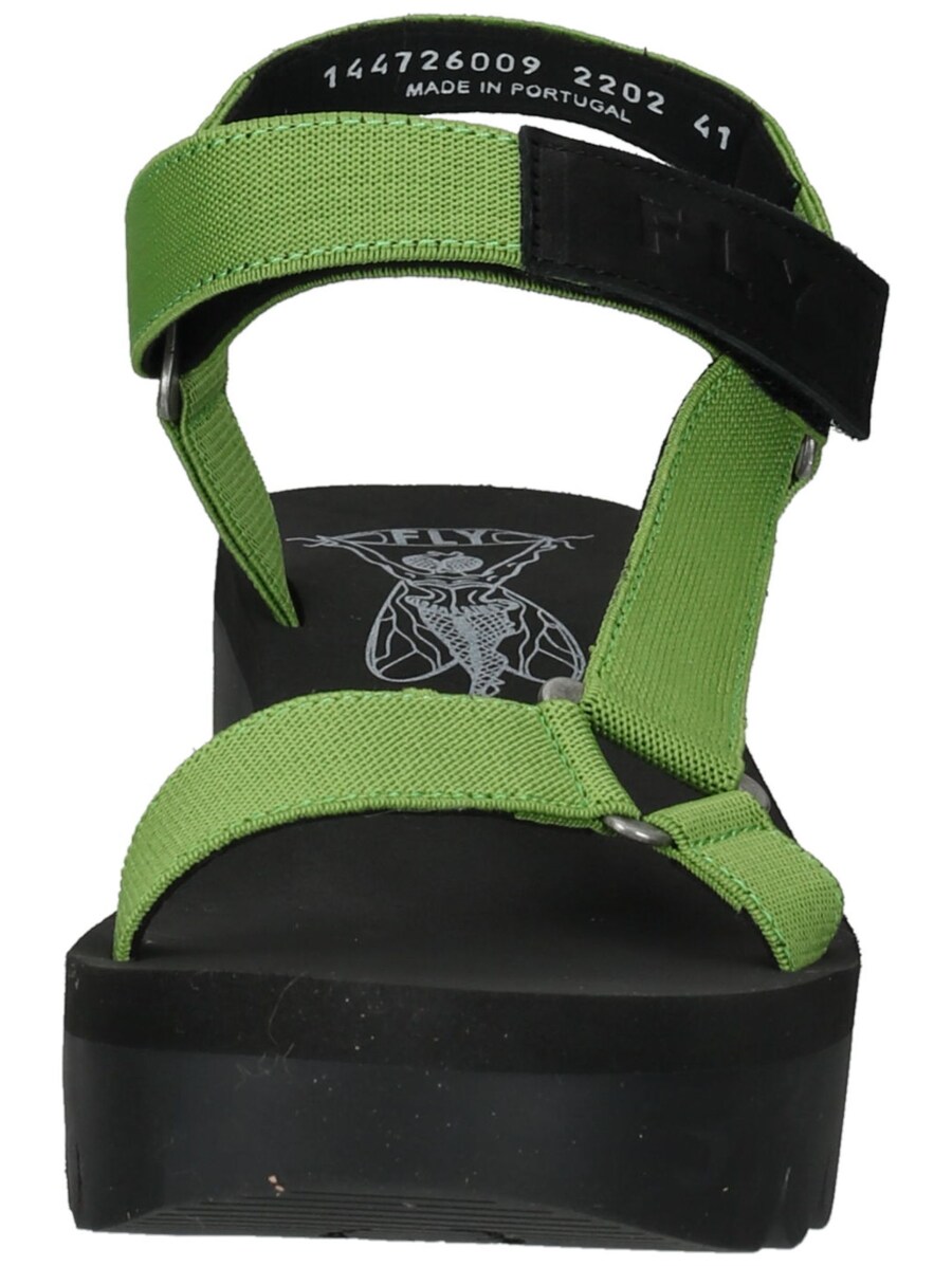 Босоножки на высоком каблуке FLY LONDON Strap Sandals, зеленый — фото 3