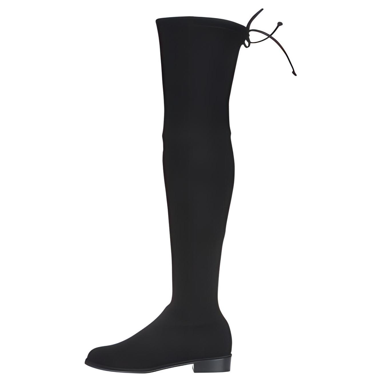 Stuart Weitzman /SW Lowland Сапоги выше колена женские, черные