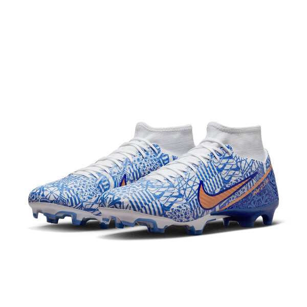 Кроссовки mercurial superfly 9 academy cr7 mg Nike, белый — фото 4