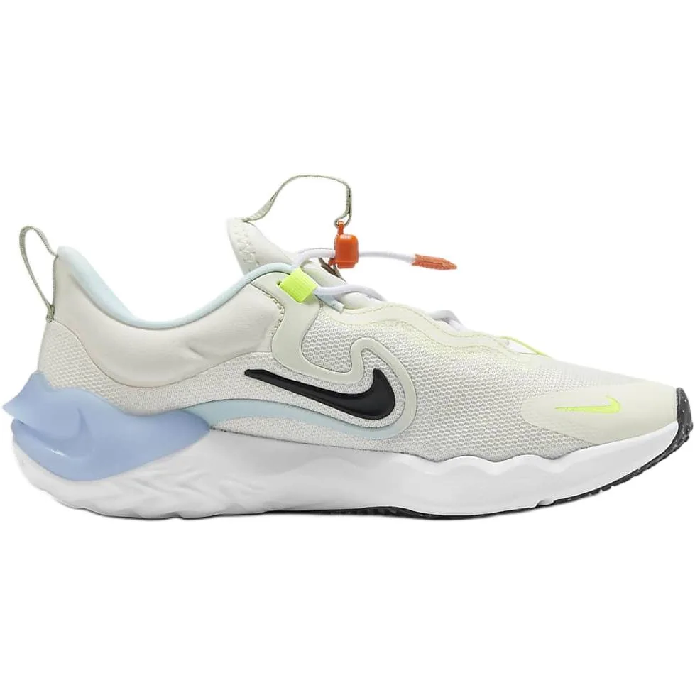 Nike Run Flow Slip Resistant Cushioning Rebound Breathable низкие детские кроссовки для бега White — фото 3