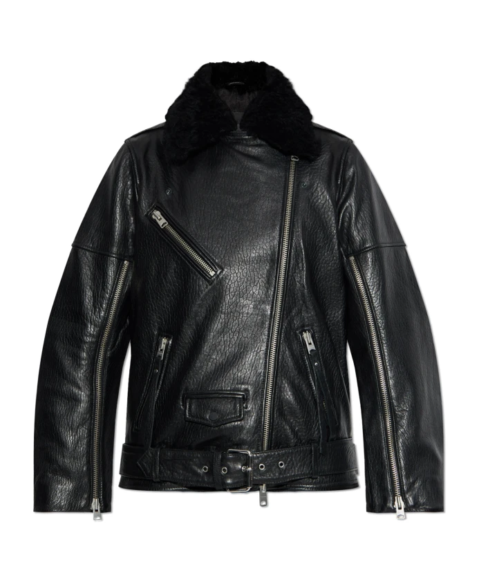 

Кожаная куртка Вендра Allsaints, черный