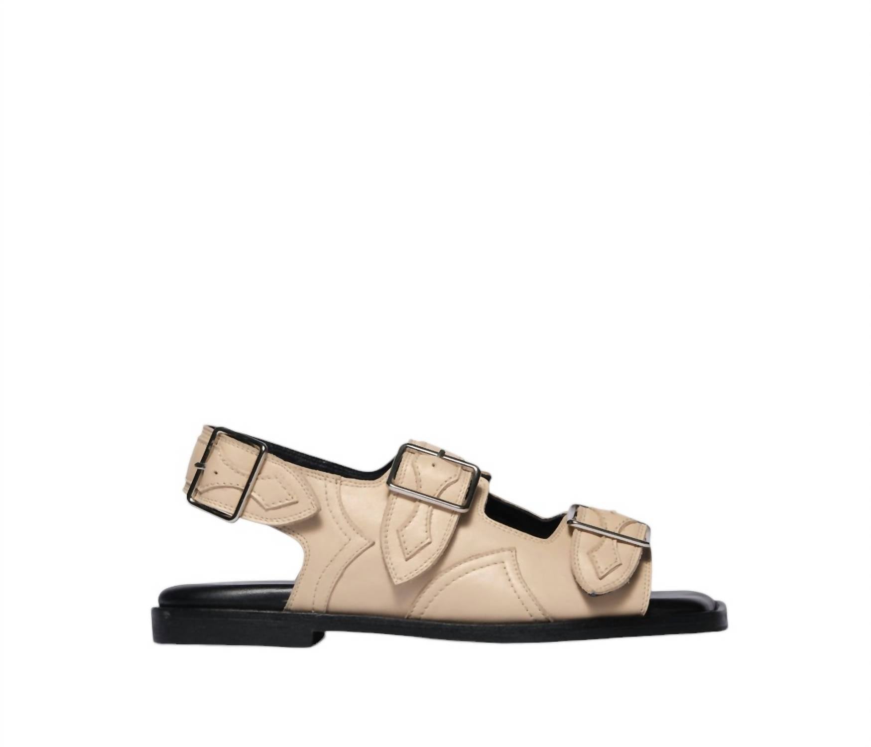 Женские сандалии Faye Western Buckle Sand Calf FREDA SALVADOR