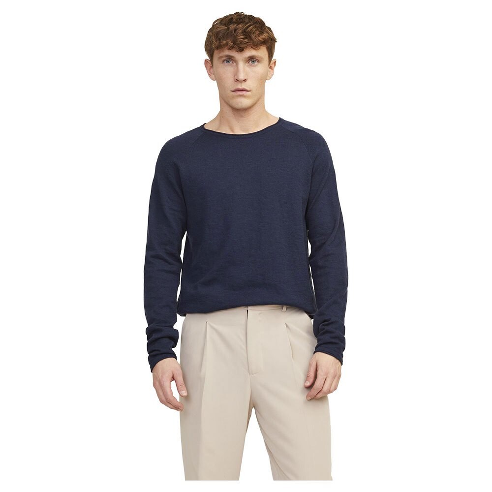 

Свитер Jack & Jones Linen Knit Crew Neck, синий