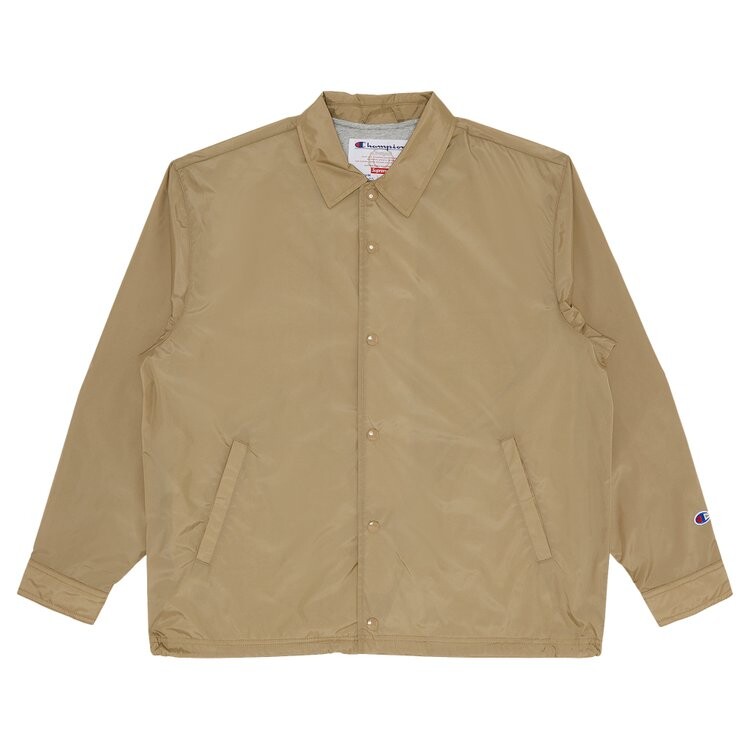 

Куртка Supreme x Champion Coaches Jacket, бежевый