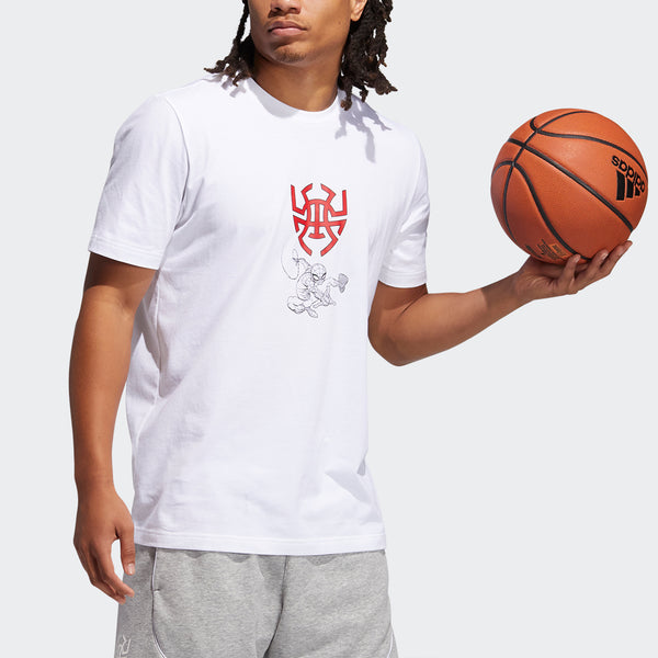 Футболка originals x marvel don journey tee Adidas, белый — фото 4