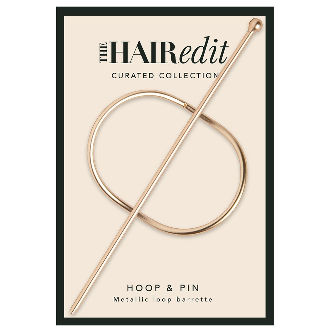 

Заколка для волос gold hoop & pin barrette The Hair Edit, количество 1 шт.