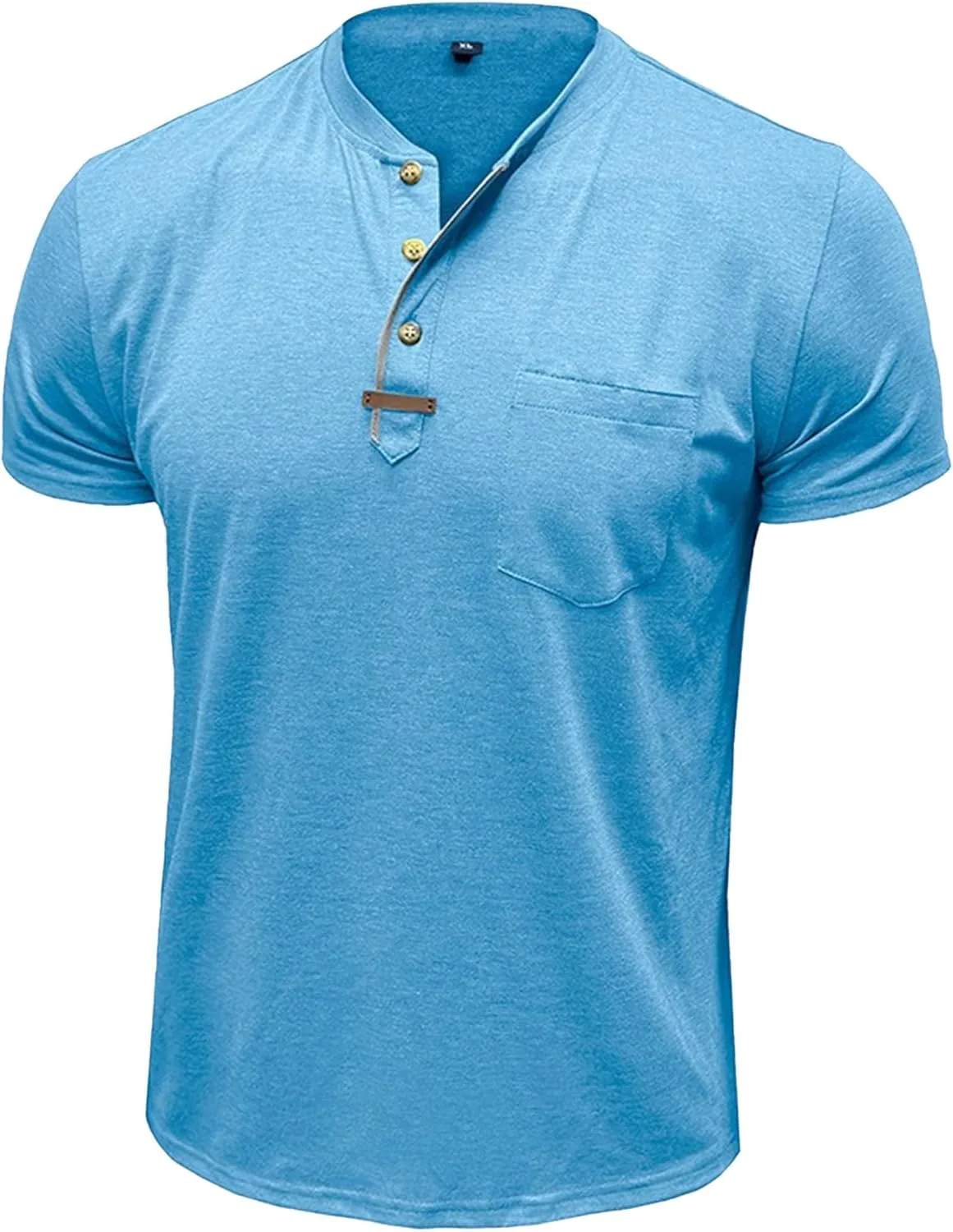 

Футболка DGHM-JLMY мужская с коротким рукавом и пуговицами