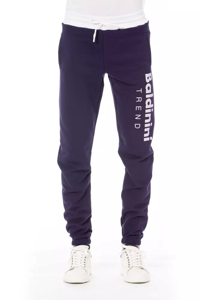 

Фиолетовые хлопковые мужские брюки Baldinini Trend