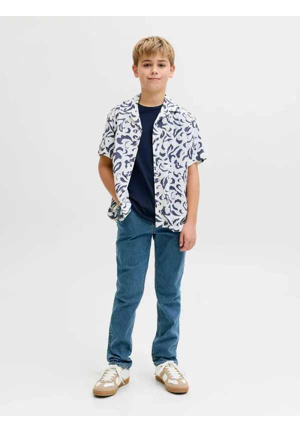 Джинсы Regular Fit JREBNOAH JJCRAFT AT 760 NOOS JNR Regular Fit Jeans Straight Leg Jeans JJ Rebel, голубой деним