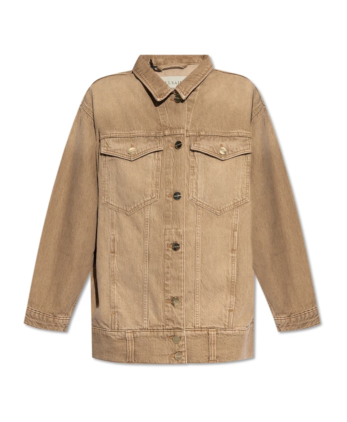 

Джинсовая куртка Willow Allsaints, коричневый