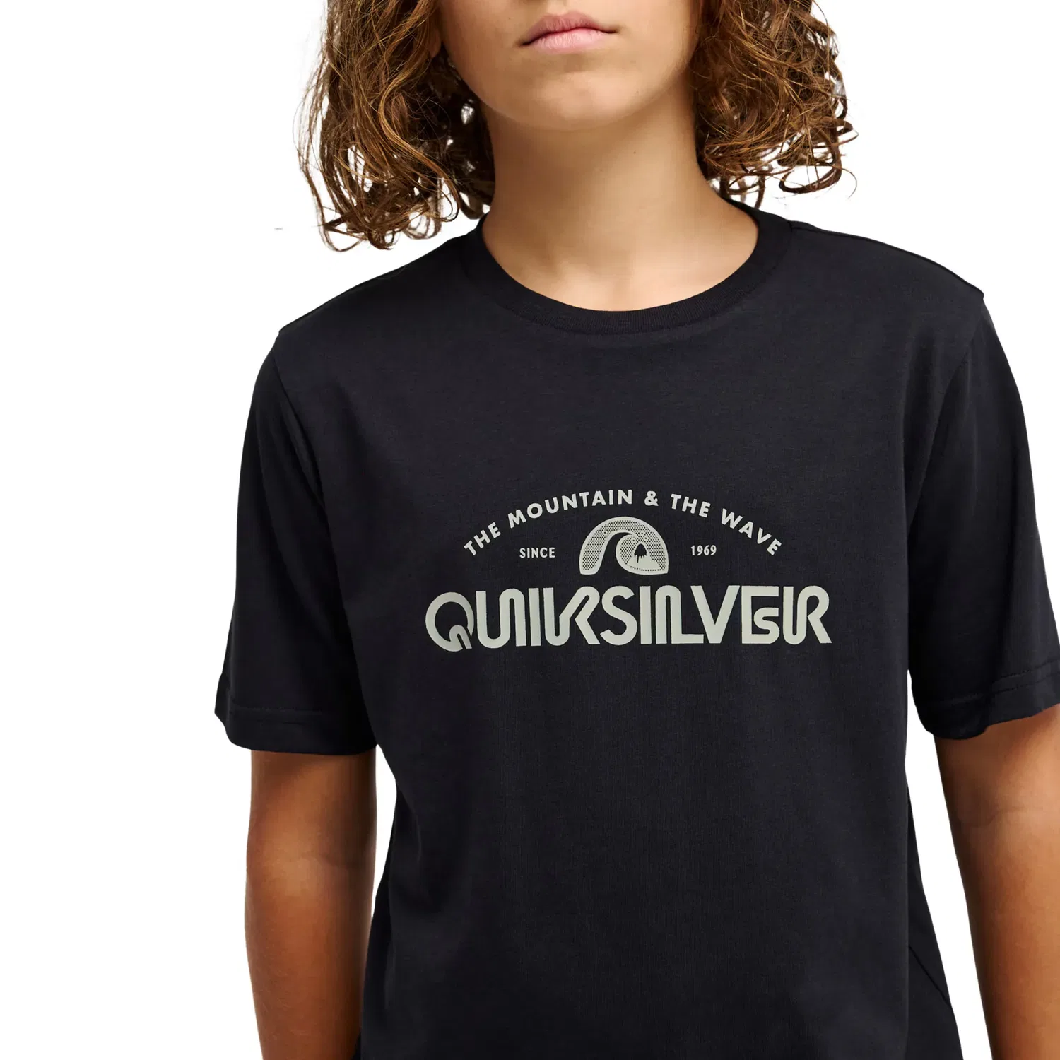 Детская футболка с коротким рукавом из переработанного хлопка Quiksilver, Negro — фото 4
