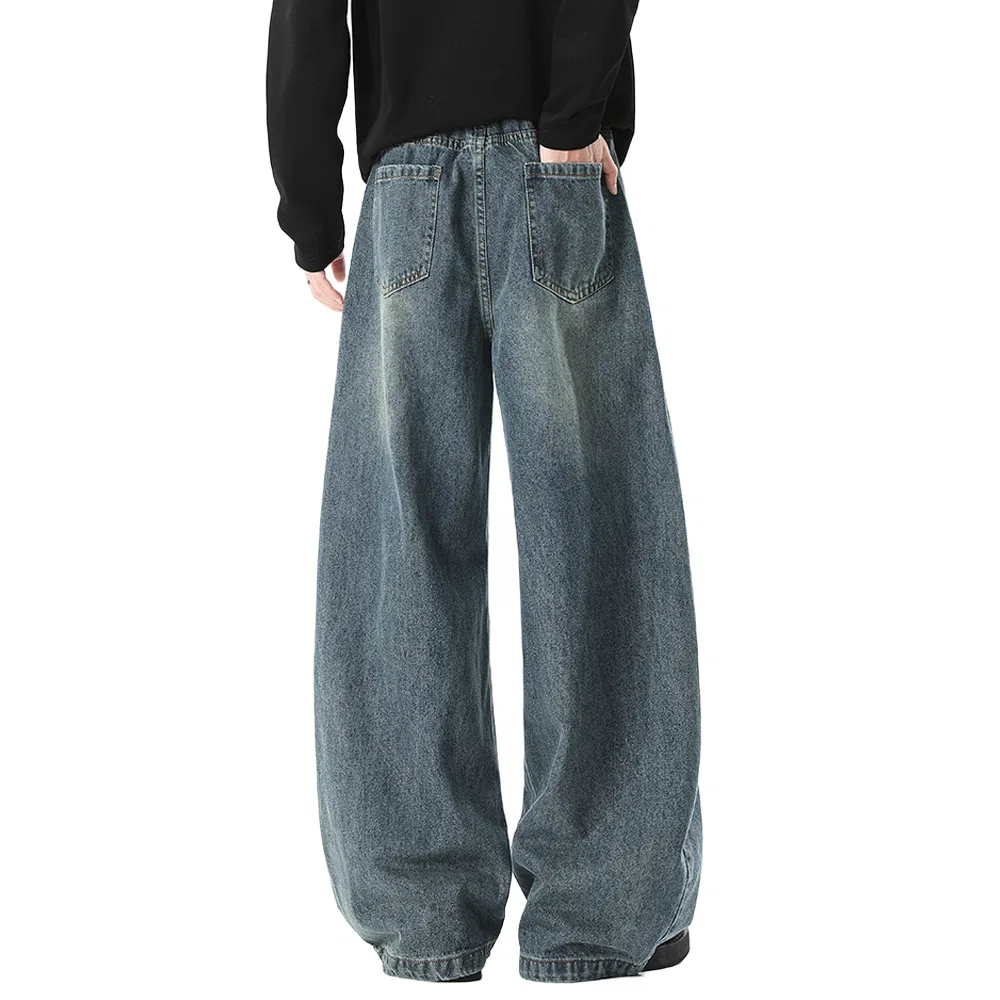 Детские джинсы прямого кроя с начесом Unisex Thickened And Fleece Lined Straight Fit Pants PAL ONGACO, Black — фото 4