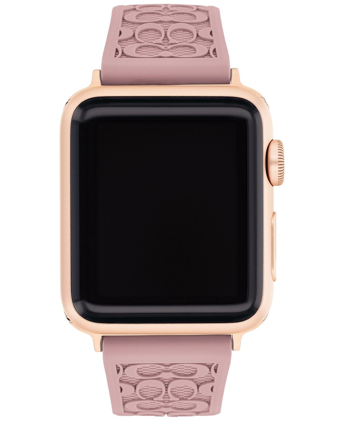 Розовый каучуковый ремешок для часов apple®, 38/40/41 мм COACH, розовый — фото 2
