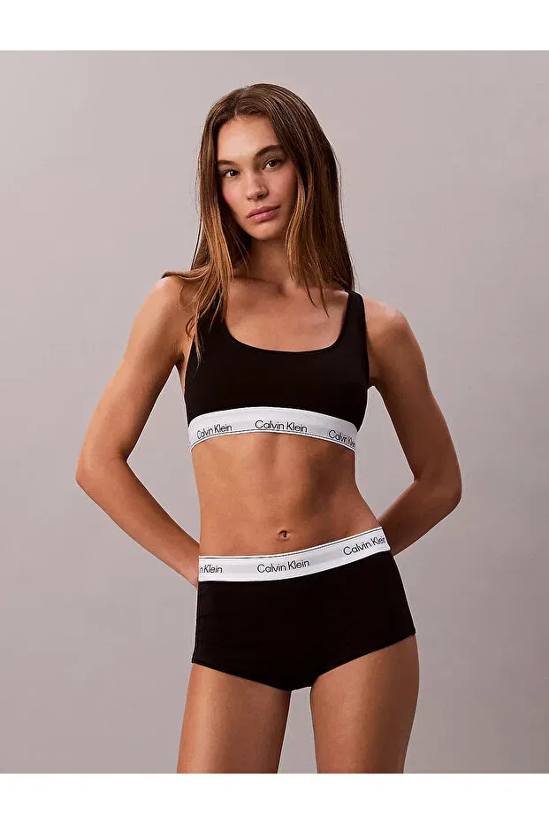 Женский бюстгальтер с квадратным вырезом на тонких бретелях Calvin Klein, Black1