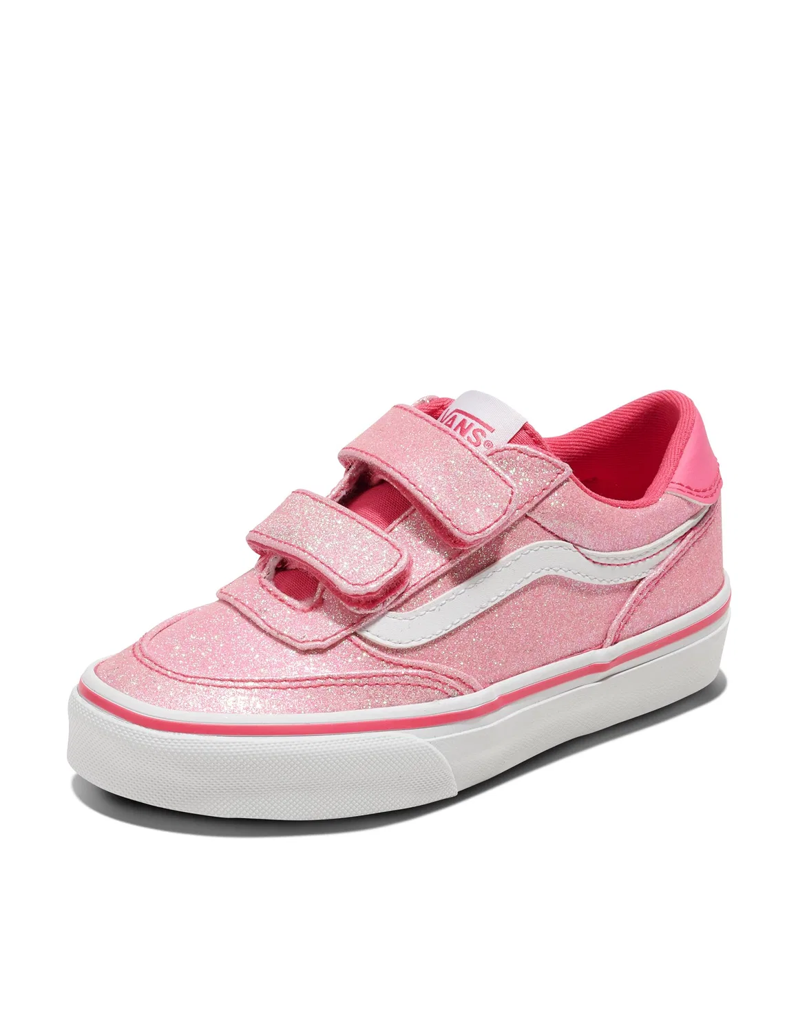 Детские кроссовки для девочек с принтом Brooklyn LS V Vans, Candy Pink