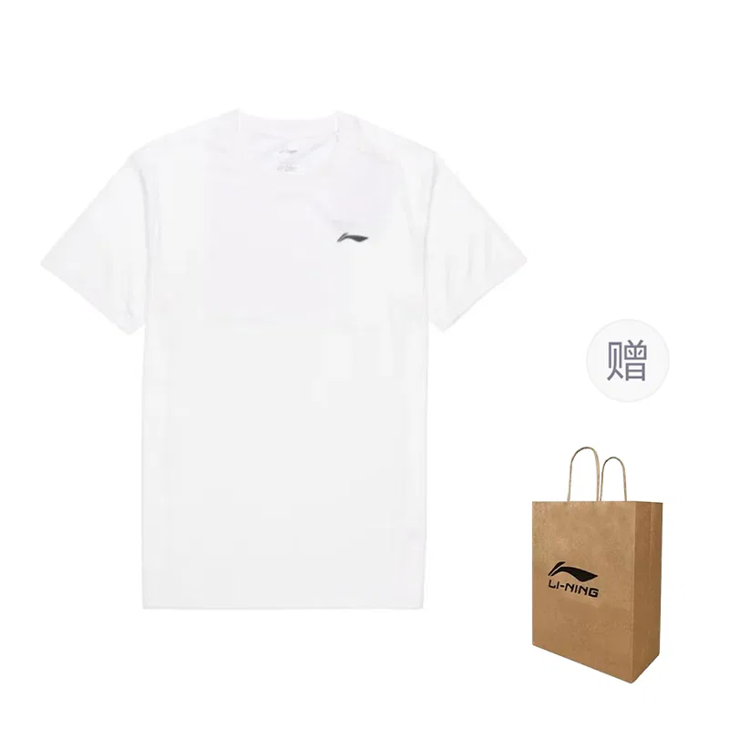 Футболка детская с принтом Li-Ning White Shopping Bag Included