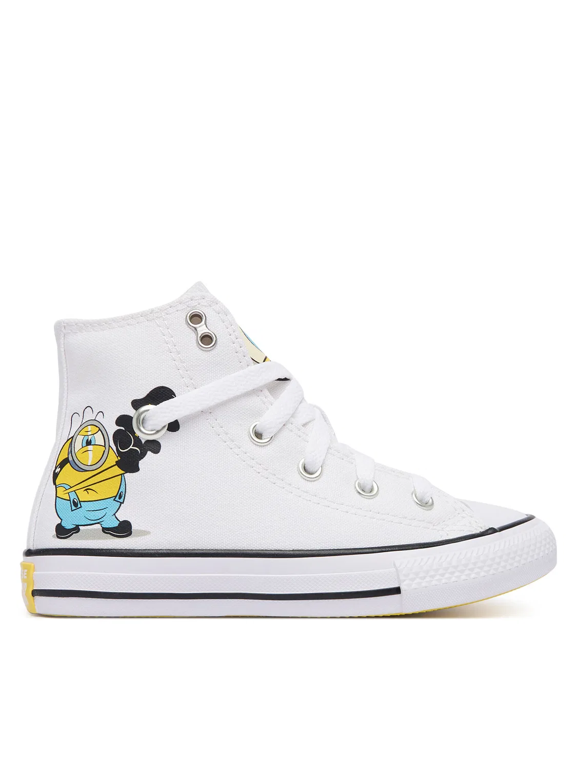 Тканевые кроссовки для мальчика Minions Chuck Taylor All Star Converse, белый