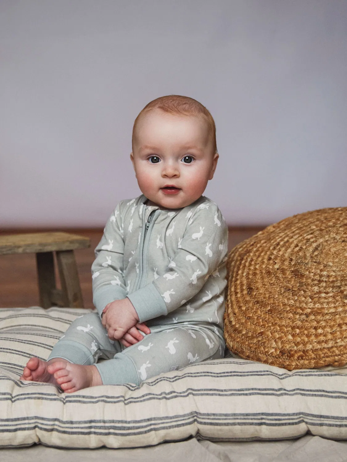Слип с застежкой спереди The Little Tailor, серый