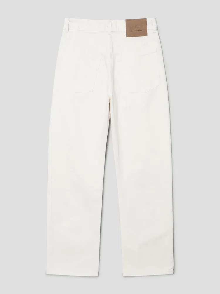 Джинсы свободного кроя Large Fit, Blanc Creme AMI PARIS — фото 2