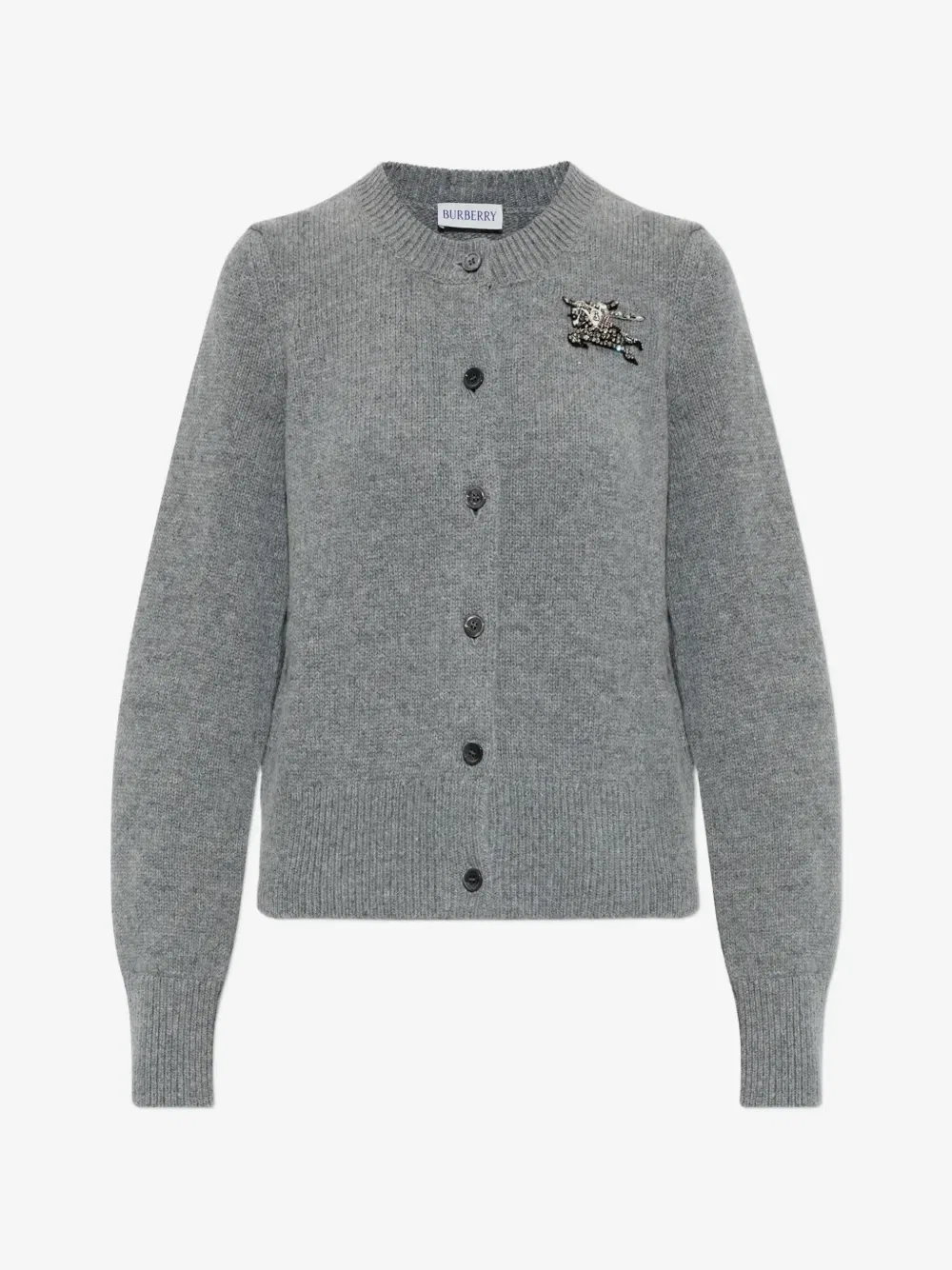 Кардиган Sienna с кристаллами BURBERRY, серый