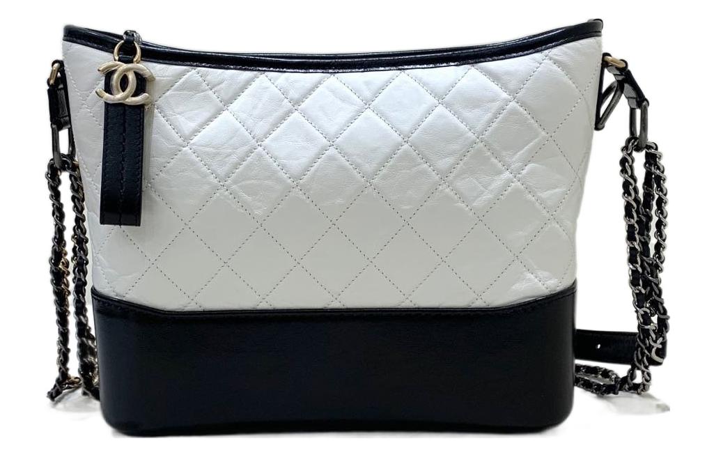 

Сумка Gabrielle из телячьей кожи, средний размер, женская, белая, через плечо, кросс-боди CHANEL