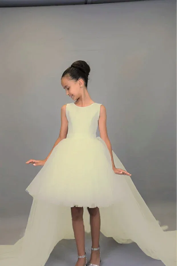 Детское платье для девочек с длинным шлейфом Nsmkidslife, Dry Cleaning Only