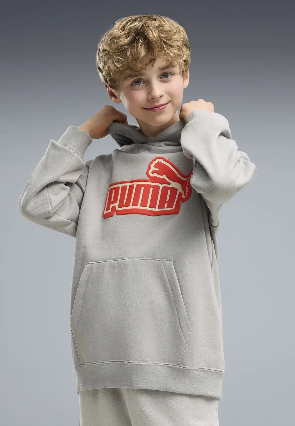 Худи Essentials Logo Lab свободного кроя - худи Puma, Gray Echo