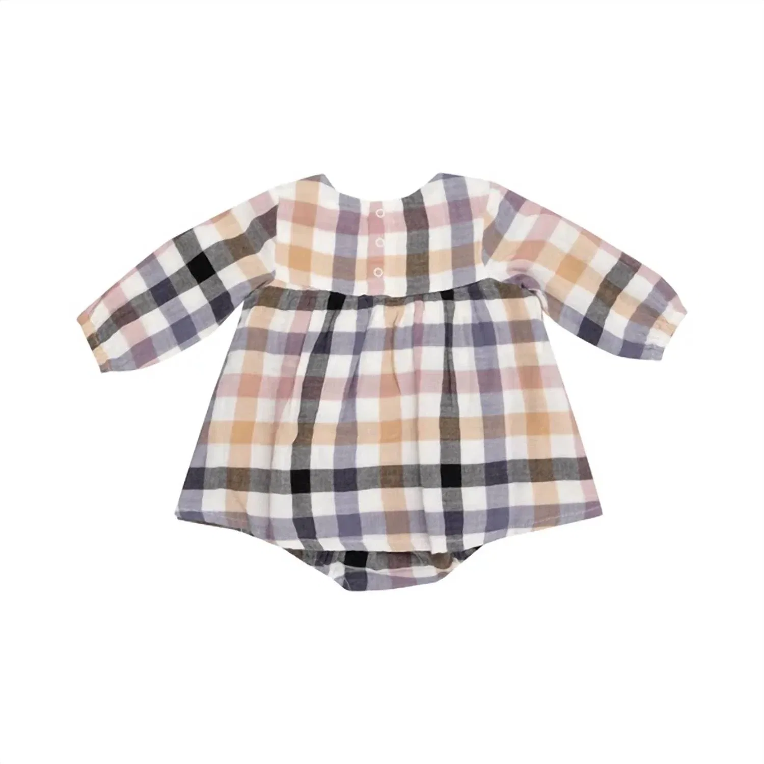 Детский боди-комбинезон для девочек с оборками и принтом Harvest Plaid Angel Dear, Harvest Plaid — фото 3