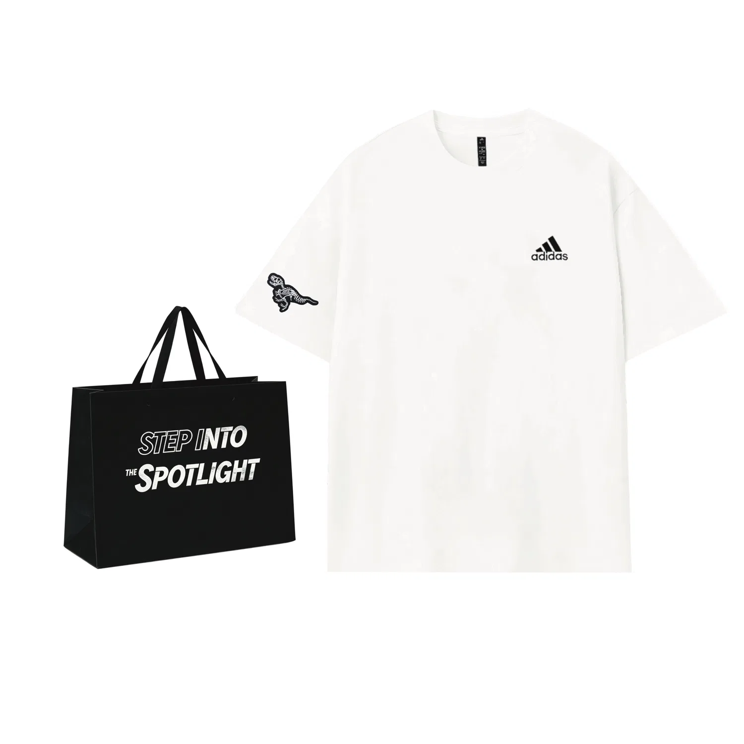 Футболка с принтом Adidas MUST HAVES, White — фото 3
