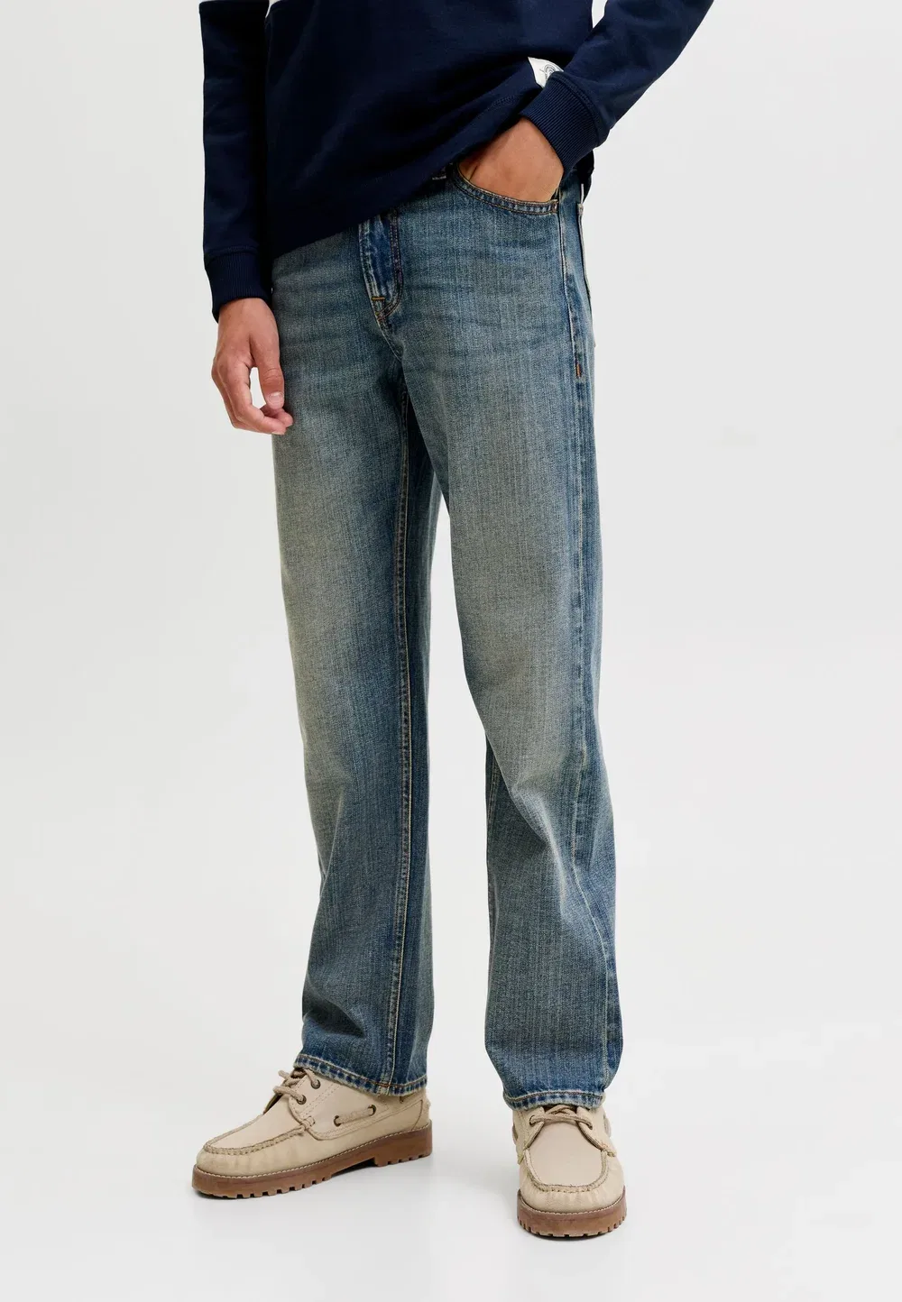 Джинсы свободного кроя Jack & Jones Junior, Blue Denim — фото 2