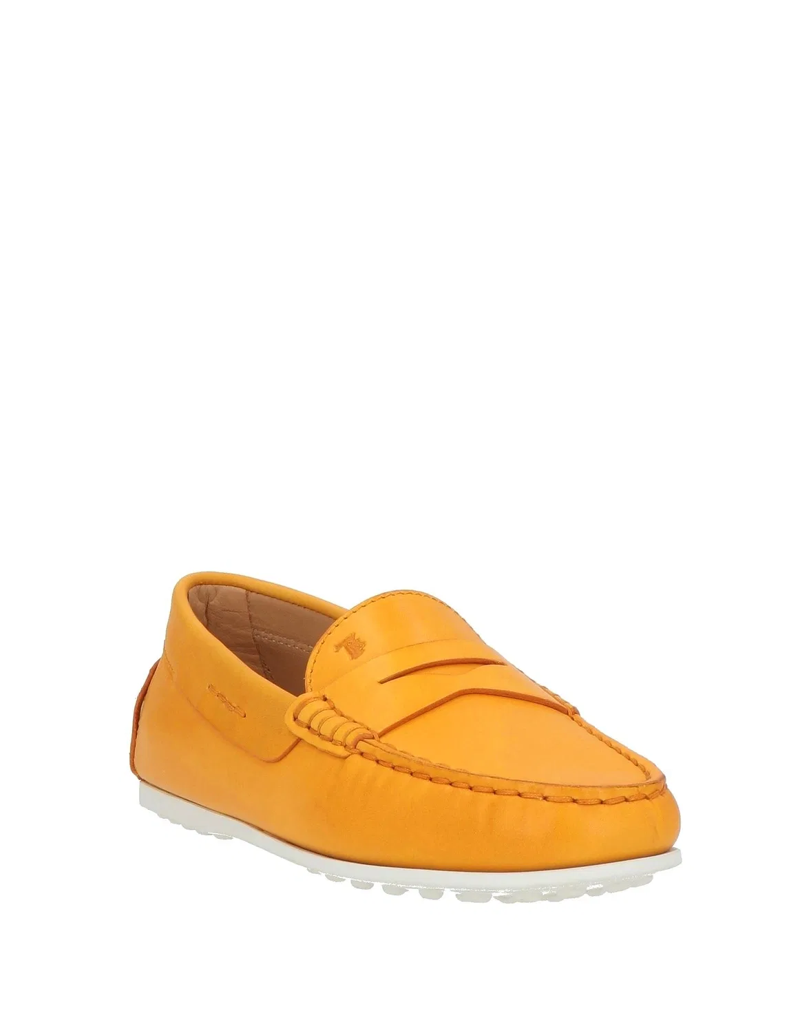 Детские лоферы из мягкой кожи Driving Shoes Tod'S, оранжевый — фото 2