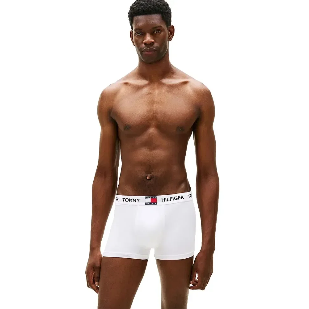 Комплект трусов Tommy Hilfiger Heritage Logo Waistband, 3 предмета, белый — фото 2